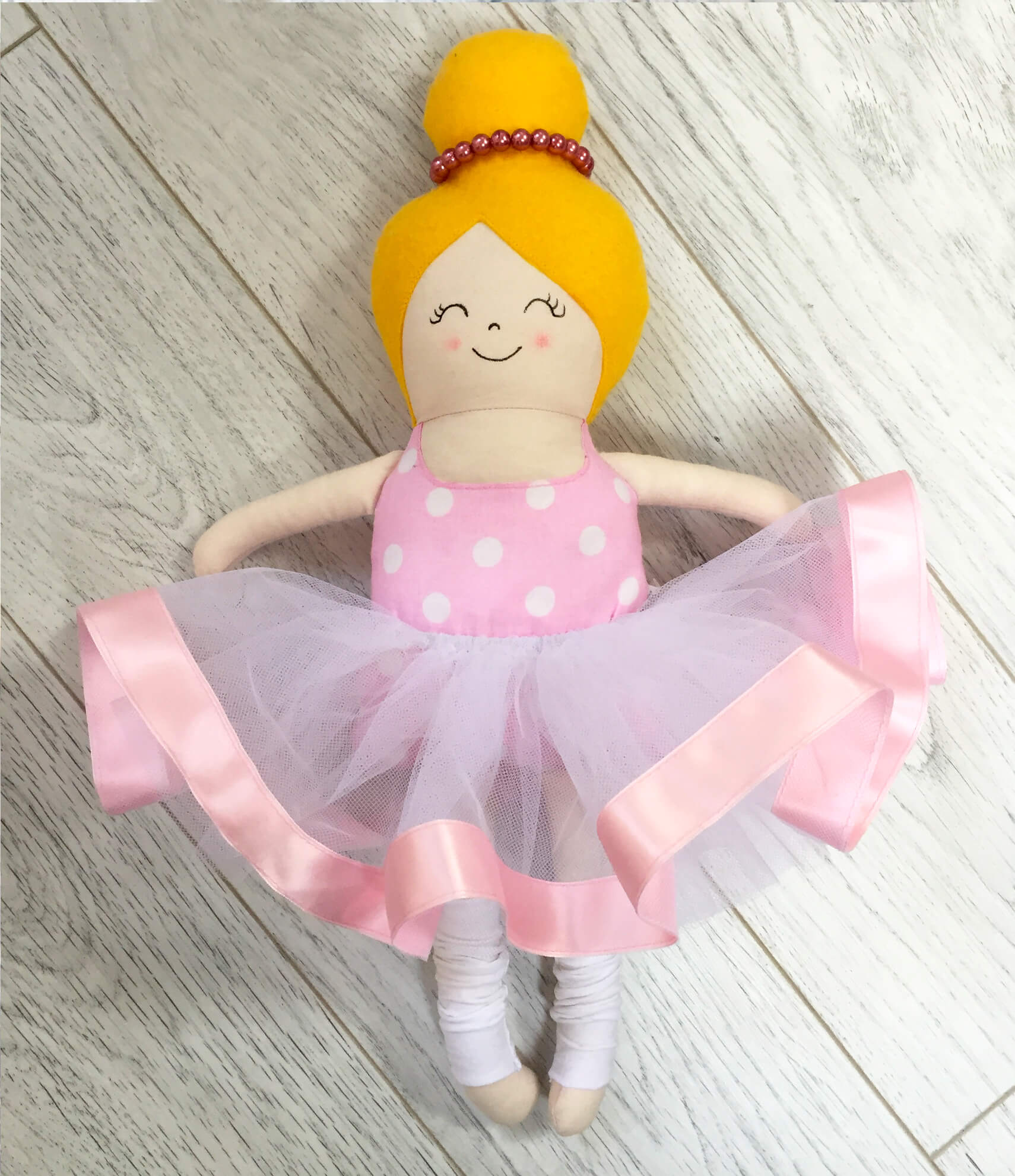bambola ballerina in stoffa
