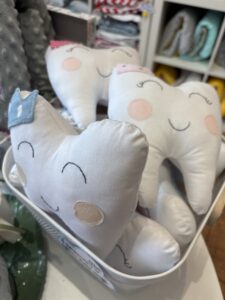 Dentino in stoffa per regalo bambini fatina dei denti